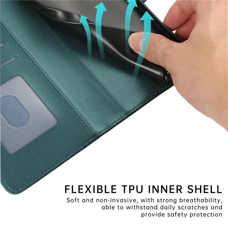 R20 for iPhone 15 Case Splicing Imprinted Rhombus Anti-Scratch Leather Phone Cover