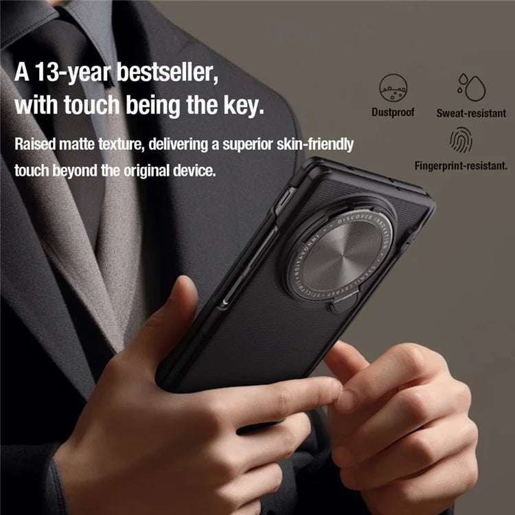 NILLKIN Super Frosted Shield Prop For vivo X Fold3 Pro Case Camera Lens Lid Kickstand Phone Cover
