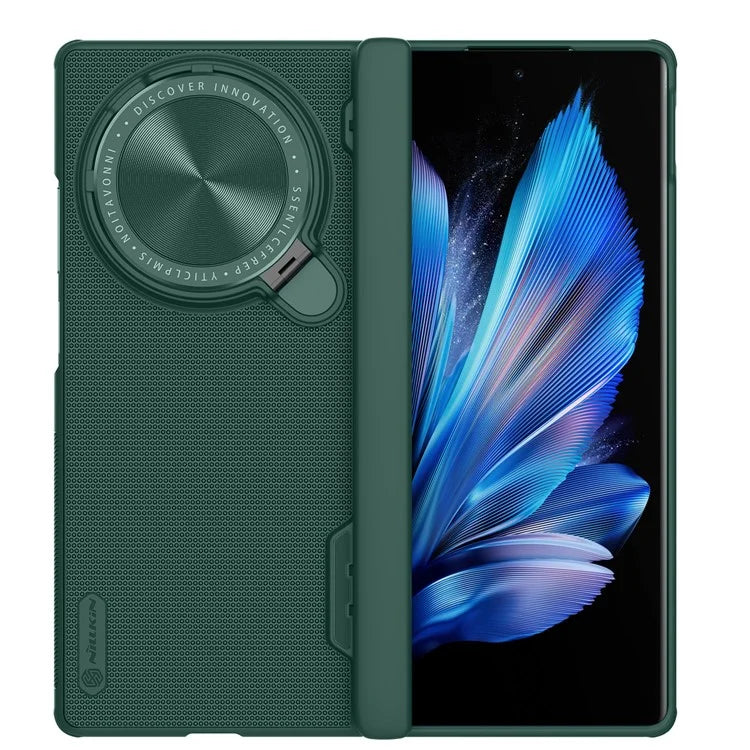 NILLKIN Super Frosted Shield Prop For vivo X Fold3 Pro Case Camera Lens Lid Kickstand Phone Cover