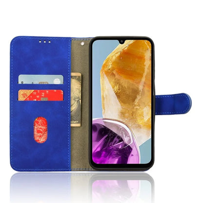 For Samsung Galaxy M15 5G Case Skin-Touch Leather Flip Stand Phone Cover
