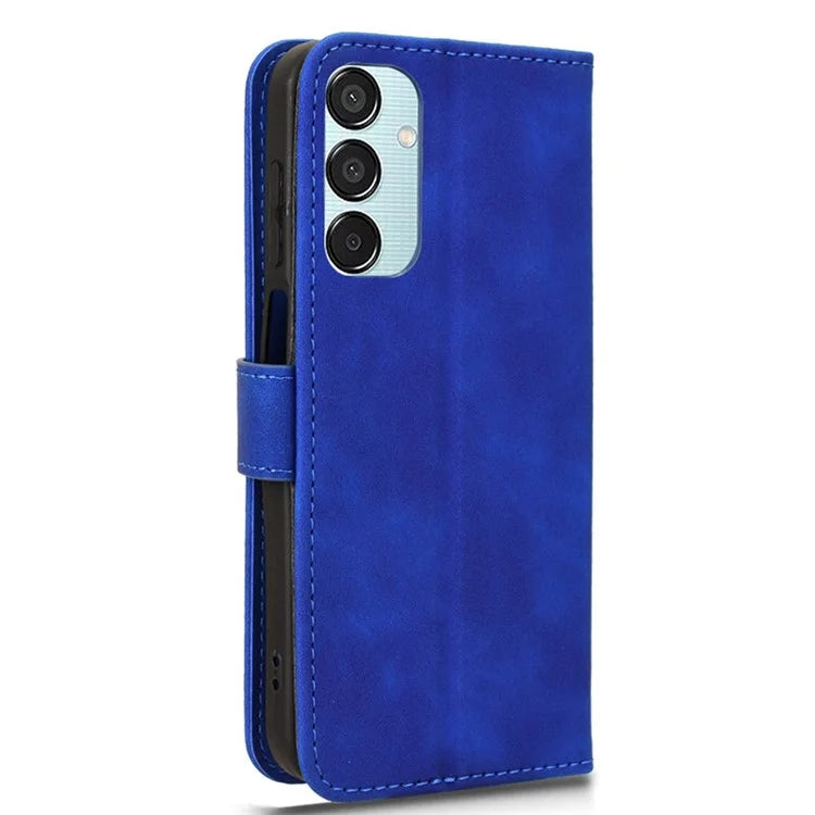 For Samsung Galaxy M15 5G Case Skin-Touch Leather Flip Stand Phone Cover