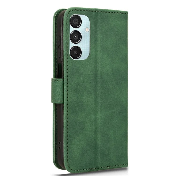 For Samsung Galaxy M15 5G Case Skin-Touch Leather Flip Stand Phone Cover