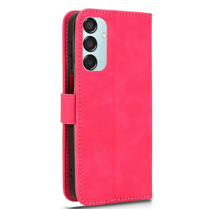 For Samsung Galaxy M15 5G Case Skin-Touch Leather Flip Stand Phone Cover
