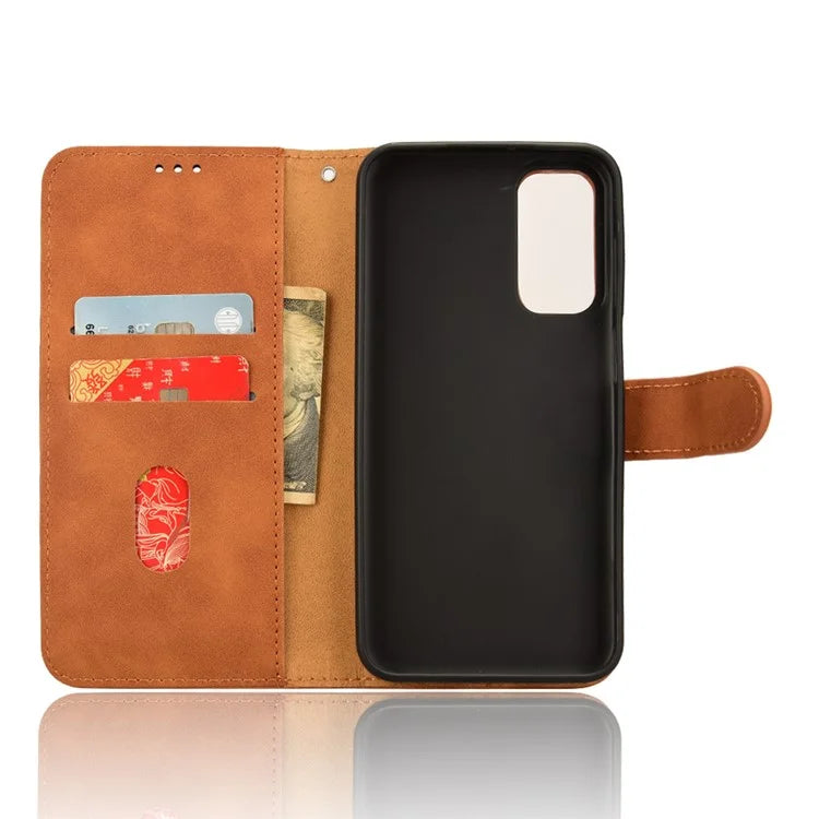 For Samsung Galaxy M15 5G Case Skin-Touch Leather Flip Stand Phone Cover
