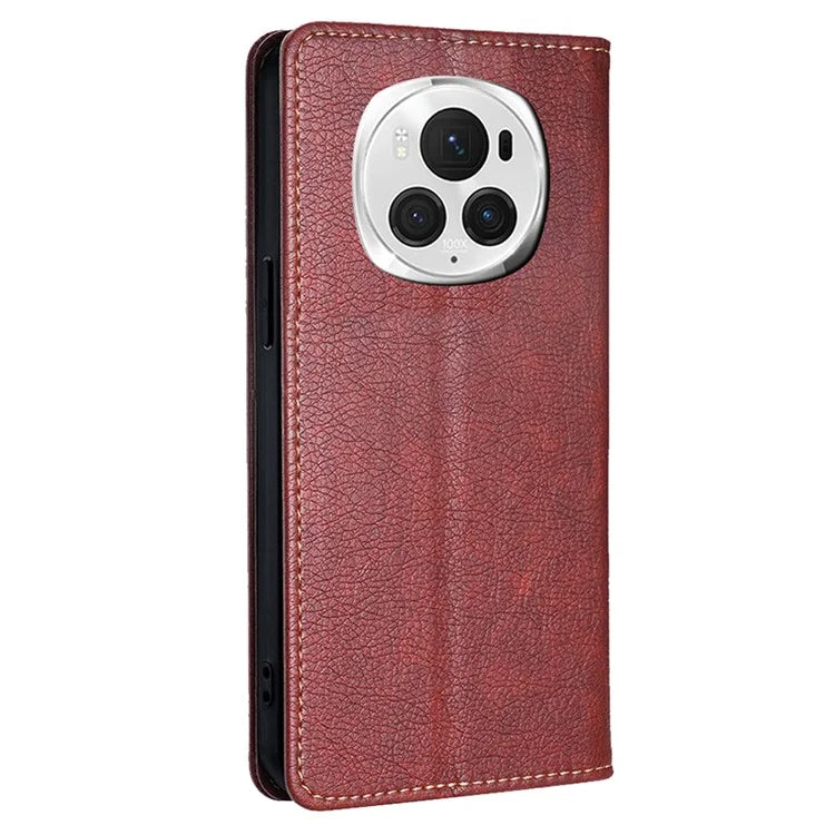 For Honor Magic6 Pro 5G Case Wallet PU Leather Phone Cover Magnetic Closing