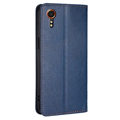 For Samsung Galaxy Xcover7 Magnetic Case Card Slots PU Leather Phone Cover