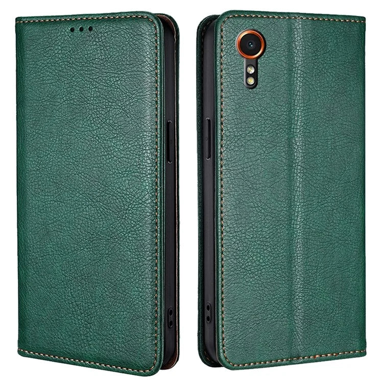 For Samsung Galaxy Xcover7 Magnetic Case Card Slots PU Leather Phone Cover