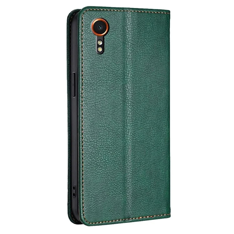 For Samsung Galaxy Xcover7 Magnetic Case Card Slots PU Leather Phone Cover