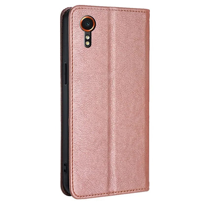 For Samsung Galaxy Xcover7 Magnetic Case Card Slots PU Leather Phone Cover