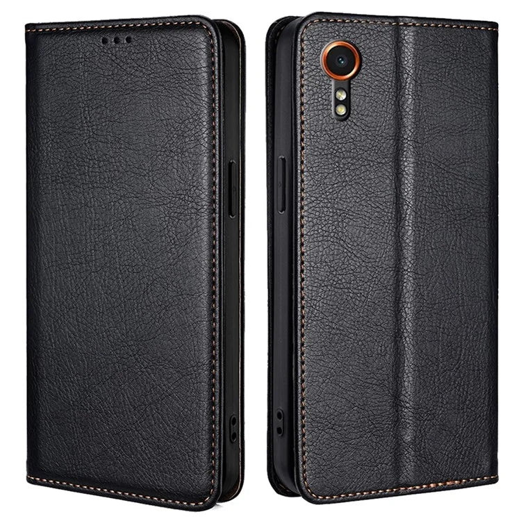 For Samsung Galaxy Xcover7 Magnetic Case Card Slots PU Leather Phone Cover