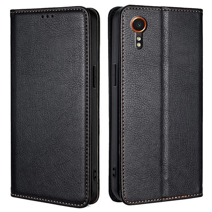 For Samsung Galaxy Xcover7 Magnetic Case Card Slots PU Leather Phone Cover