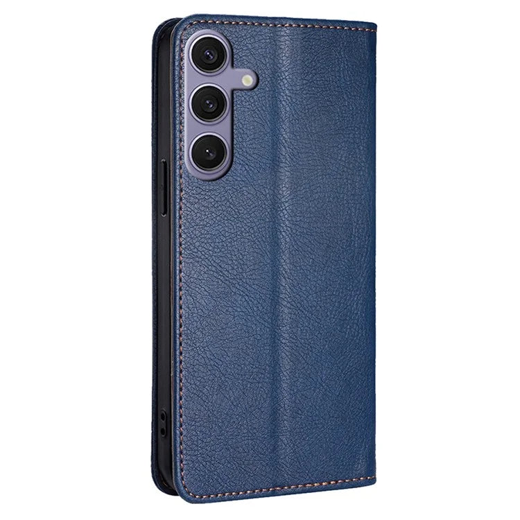 For Samsung Galaxy S23 FE Anti-scratch Case Wallet Card Slots PU Leather Magnetic Cell Phone Cover