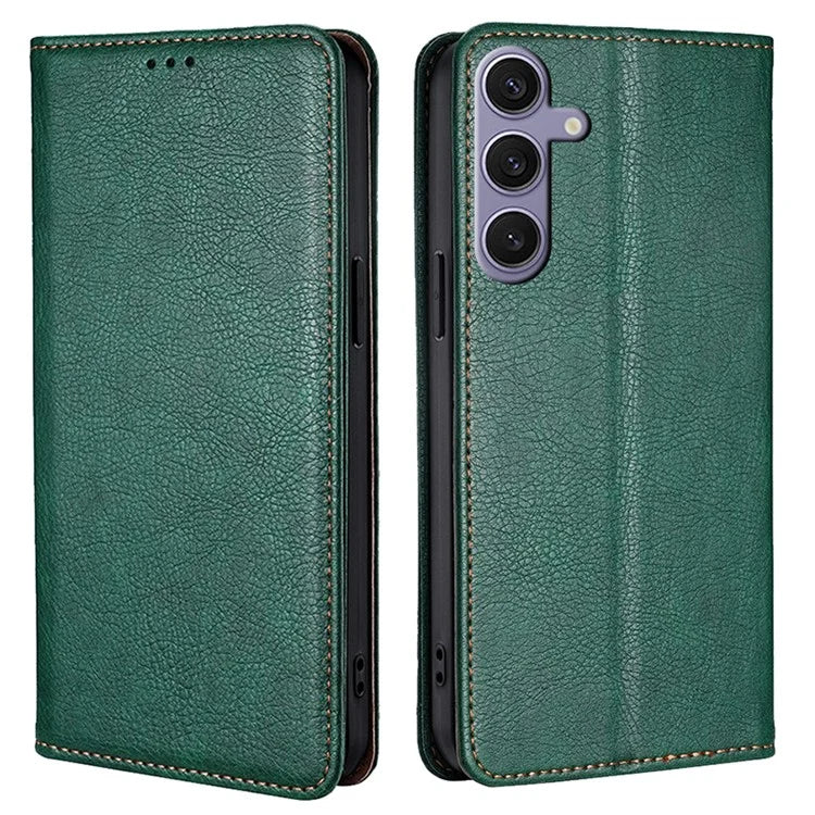 For Samsung Galaxy S23 FE Anti-scratch Case Wallet Card Slots PU Leather Magnetic Cell Phone Cover