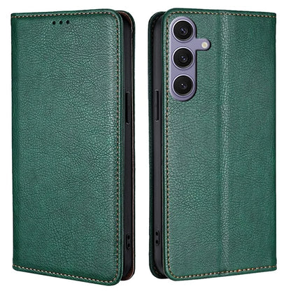 For Samsung Galaxy S23 FE Anti-scratch Case Wallet Card Slots PU Leather Magnetic Cell Phone Cover