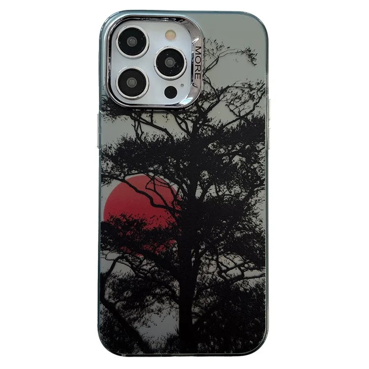 For iPhone 14 Pro Shockproof Case Anti-Drop Electroplating Hard PC+TPU Phone Cover