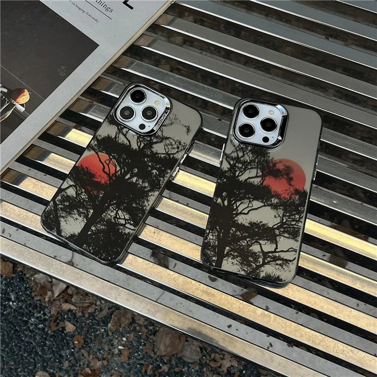 For iPhone 14 Pro Shockproof Case Anti-Drop Electroplating Hard PC+TPU Phone Cover