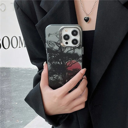 For iPhone 14 Pro Shockproof Case Anti-Drop Electroplating Hard PC+TPU Phone Cover