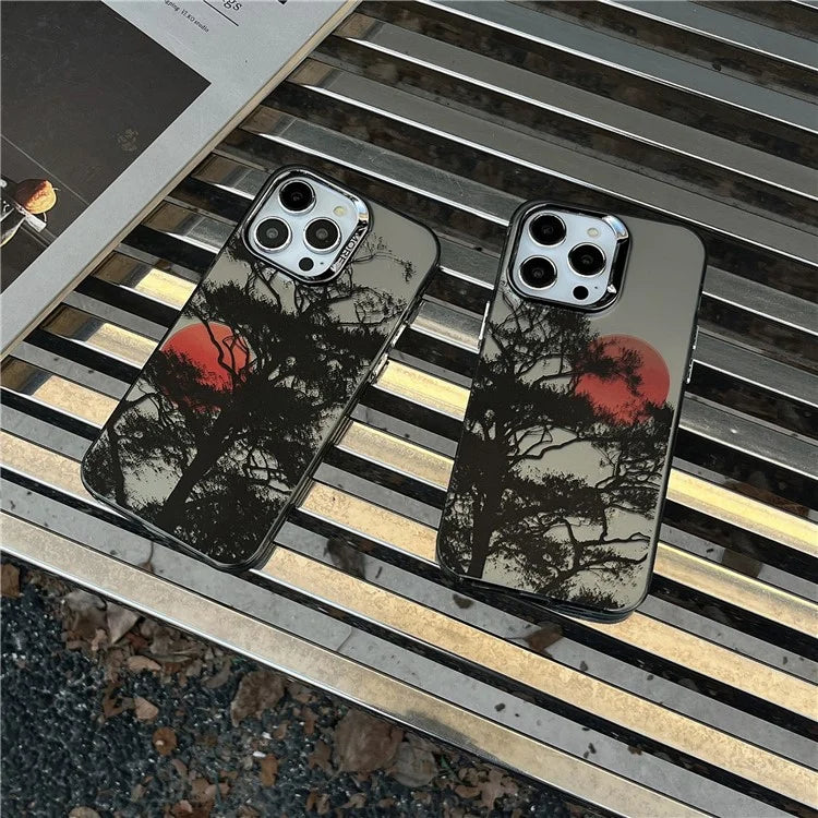 For iPhone 14 Pro Shockproof Case Anti-Drop Electroplating Hard PC+TPU Phone Cover