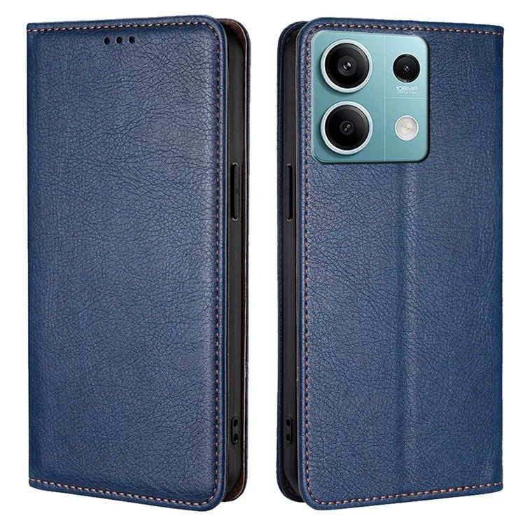 For Xiaomi Redmi Note 13 4G Wallet Case Leather Phone Cover with Magnetic Closure