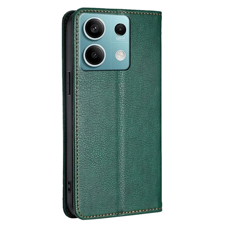 For Xiaomi Redmi Note 13 4G Wallet Case Leather Phone Cover with Magnetic Closure