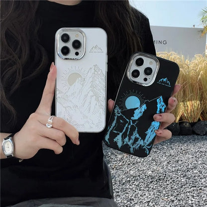 For iPhone 13 Pro Max Case TPU+PC Electroplating Aurora Phone Cover