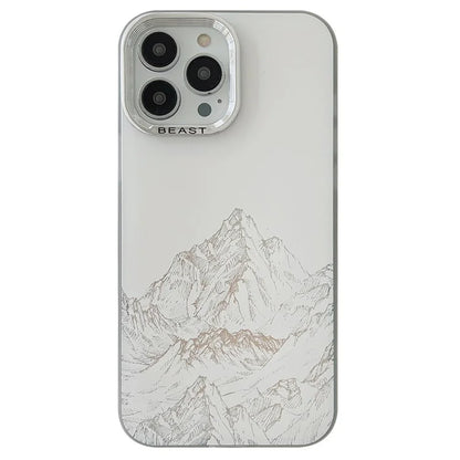 For iPhone 14 Pro Cell Phone Case Aurora Electroplating Frame Bump Proof TPU+PC Cover