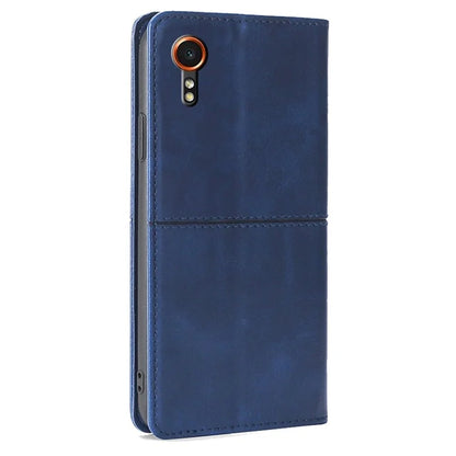 For Samsung Galaxy Xcover7 Case Card Slots Cowhide Texture Protective Phone Cover