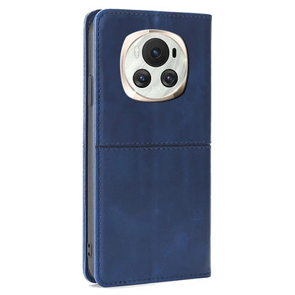 For Honor Magic6 5G Protective Phone Case Card Slots Cowhide Texture Cover