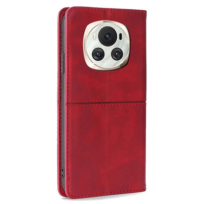 For Honor Magic6 5G Protective Phone Case Card Slots Cowhide Texture Cover