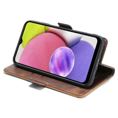 For Samsung Galaxy S24 Case Dual-color Flip Stand Leather Phone Cover