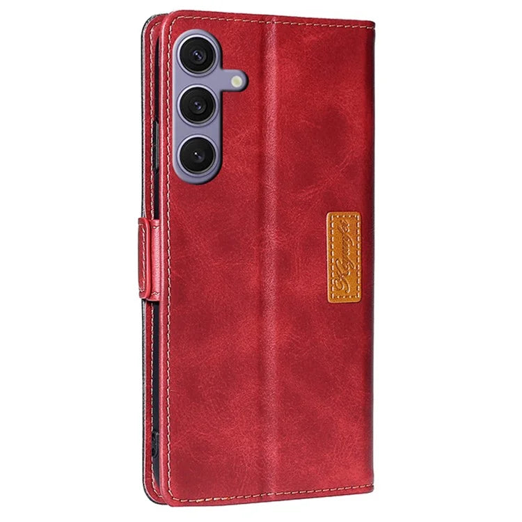 For Samsung Galaxy S24 Case Dual-color Flip Stand Leather Phone Cover