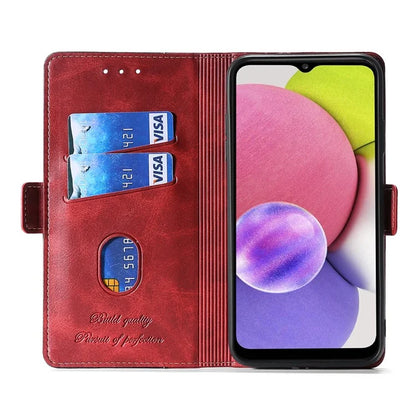 For Samsung Galaxy Xcover7 Leather Case Splicing Color Wallet Phone Cover