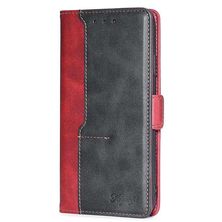 For Samsung Galaxy Xcover7 Leather Case Splicing Color Wallet Phone Cover