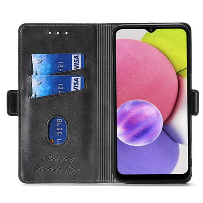 For Samsung Galaxy Xcover7 Leather Case Splicing Color Wallet Phone Cover