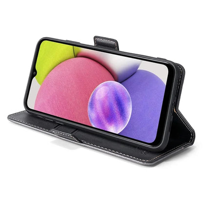 For Samsung Galaxy Xcover7 Leather Case Splicing Color Wallet Phone Cover