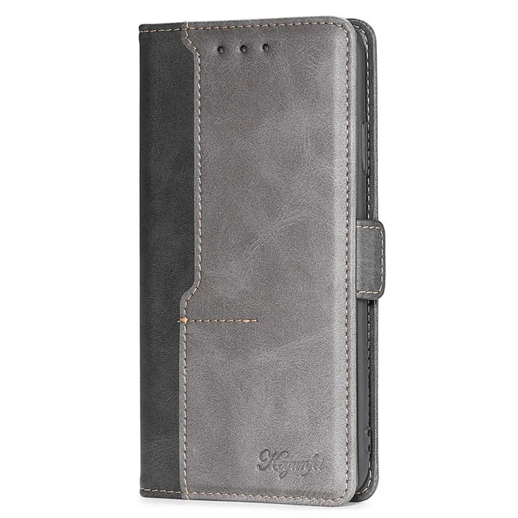 For Samsung Galaxy Xcover7 Leather Case Splicing Color Wallet Phone Cover