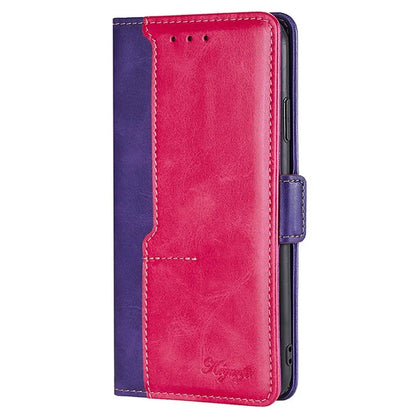 For Samsung Galaxy Xcover7 Leather Case Splicing Color Wallet Phone Cover