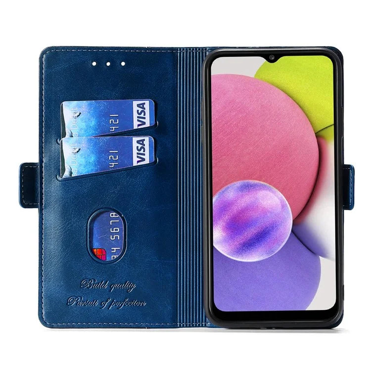 For Samsung Galaxy Xcover7 Leather Case Splicing Color Wallet Phone Cover