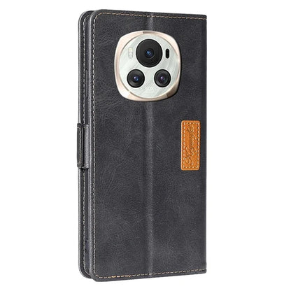 For Honor Magic6 5G Case Dual-Color Leather Flip Stand Phone Cover