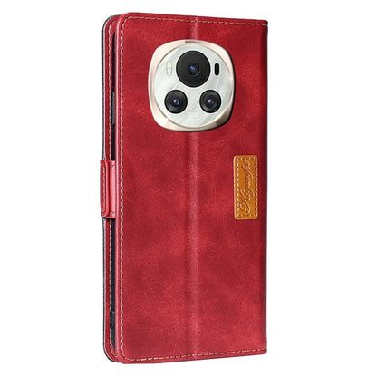 For Honor Magic6 5G Case Dual-Color Leather Flip Stand Phone Cover