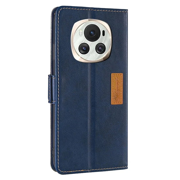 For Honor Magic6 5G Case Dual-Color Leather Flip Stand Phone Cover