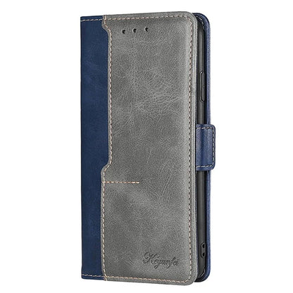 For Xiaomi Redmi Note 13 4G Magnetic Phone Case Dual-color PU Leather Stand Cover