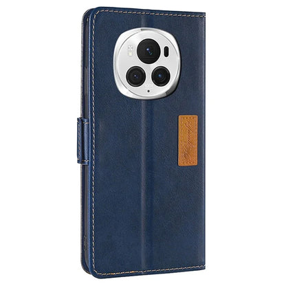 For Honor Magic6 Pro 5G Leather Case Wallet Dual Color Retro Phone Cover