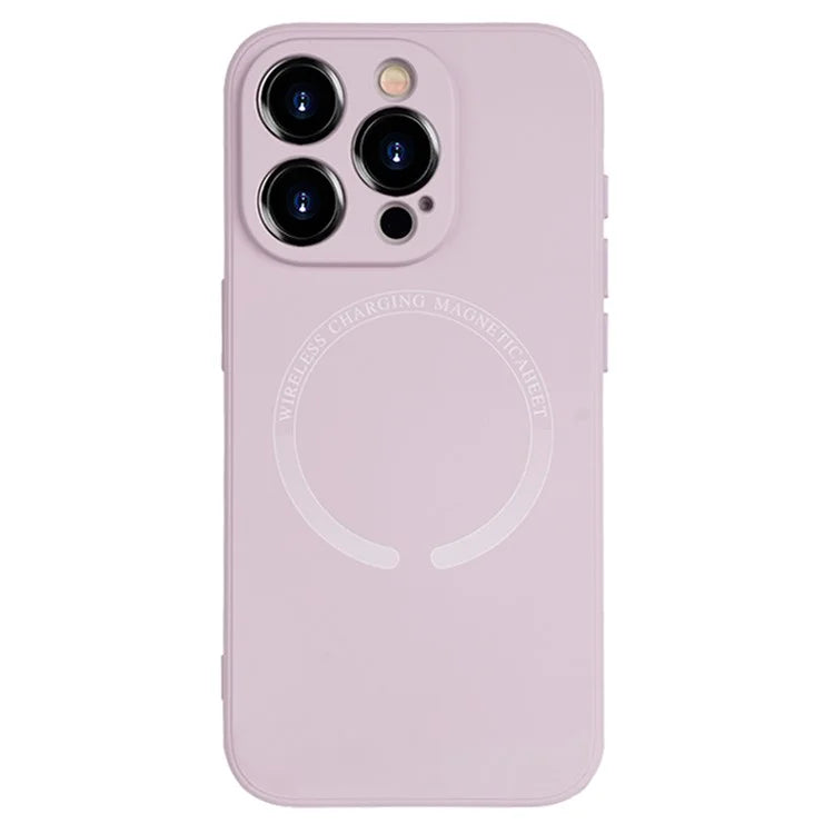 For iPhone 14 Pro Magnetic Phone Case PU Leather Coated TPU Back Cover