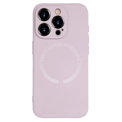 For iPhone 15 Pro Magnetic Case Anti-scratch PU Leather Coated TPU Phone Cover