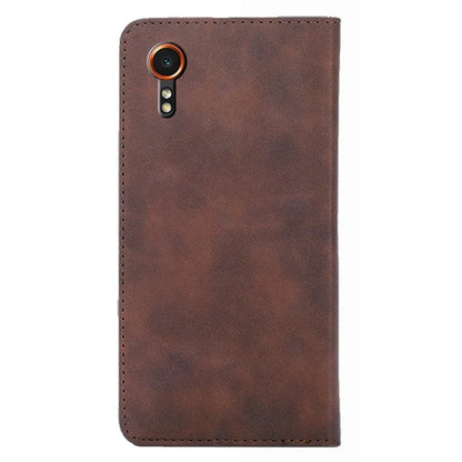 For Samsung Galaxy Xcover7 Case Skin-touch PU Leather Card Holder Phone Cover