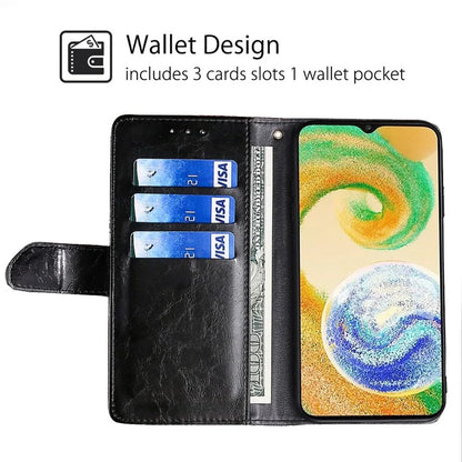 For Samsung Galaxy S24+ Case Wallet Leather Phone Cover Geometric Splicing
