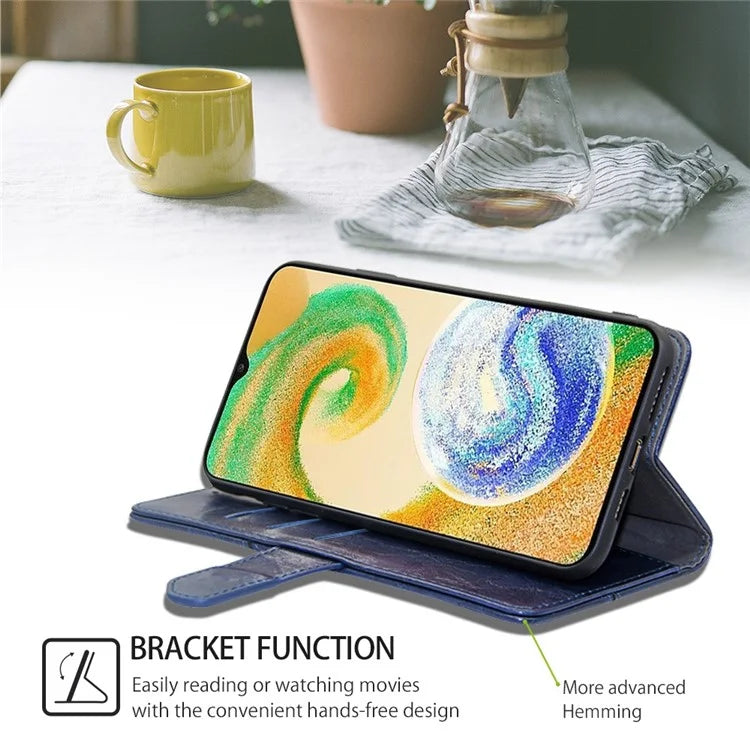 For Samsung Galaxy S24+ Case Wallet Leather Phone Cover Geometric Splicing