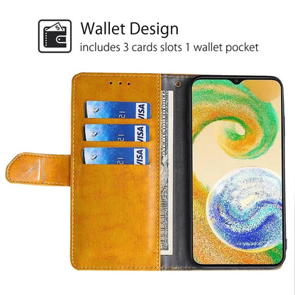 For Samsung Galaxy S24+ Case Wallet Leather Phone Cover Geometric Splicing