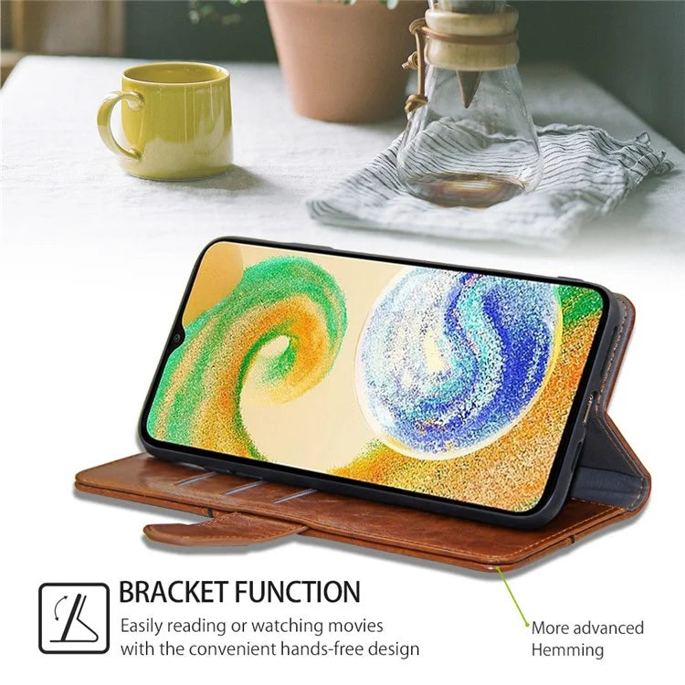 For Samsung Galaxy S24+ Case Wallet Leather Phone Cover Geometric Splicing
